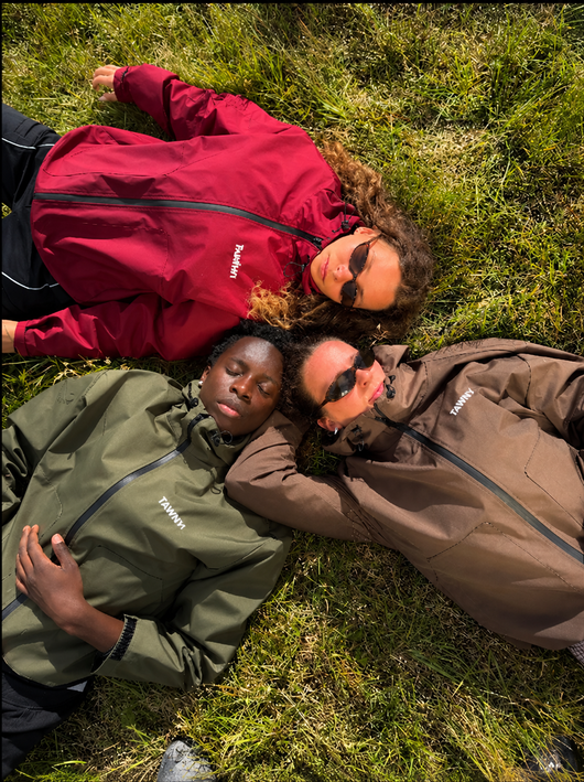 Water Reactive Cheetah Rain Jacket - Burgundy