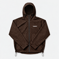 Water Reactive Cheetah Rain Jacket - Brown