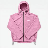 Water Reactive Cheetah Rain Jacket - Pink