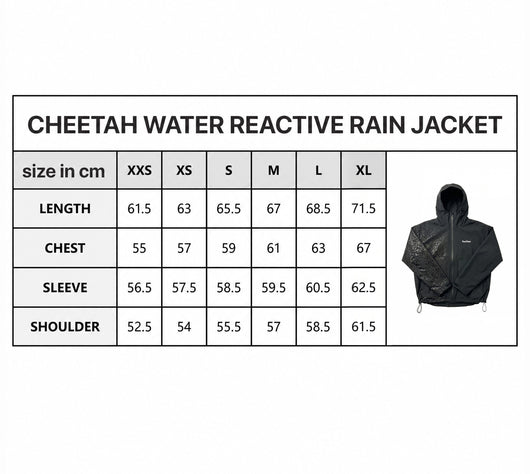 Water Reactive Cheetah Rain Jacket - Brown